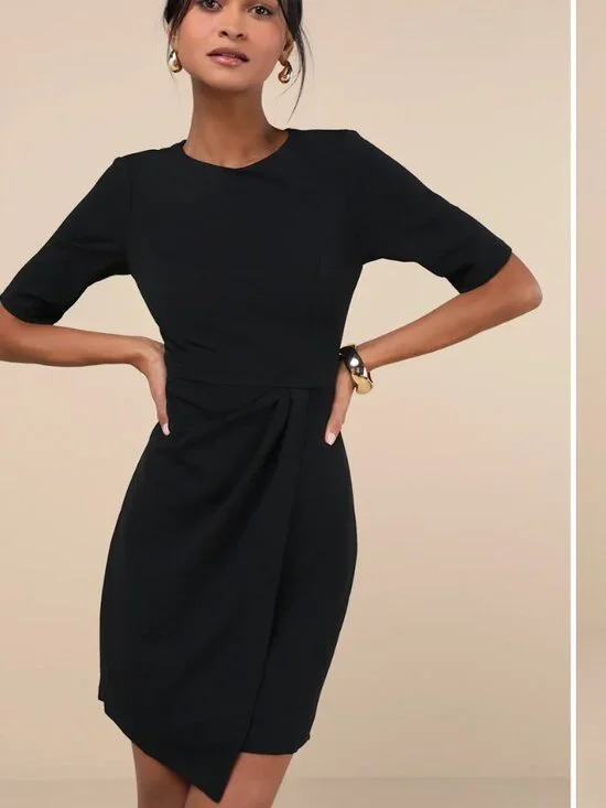 Westwood Black Half Sleeve Sheath Dress | XL | NWT - Picture 6 of 6